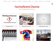 Tablet Screenshot of fachreferent-chemie.de